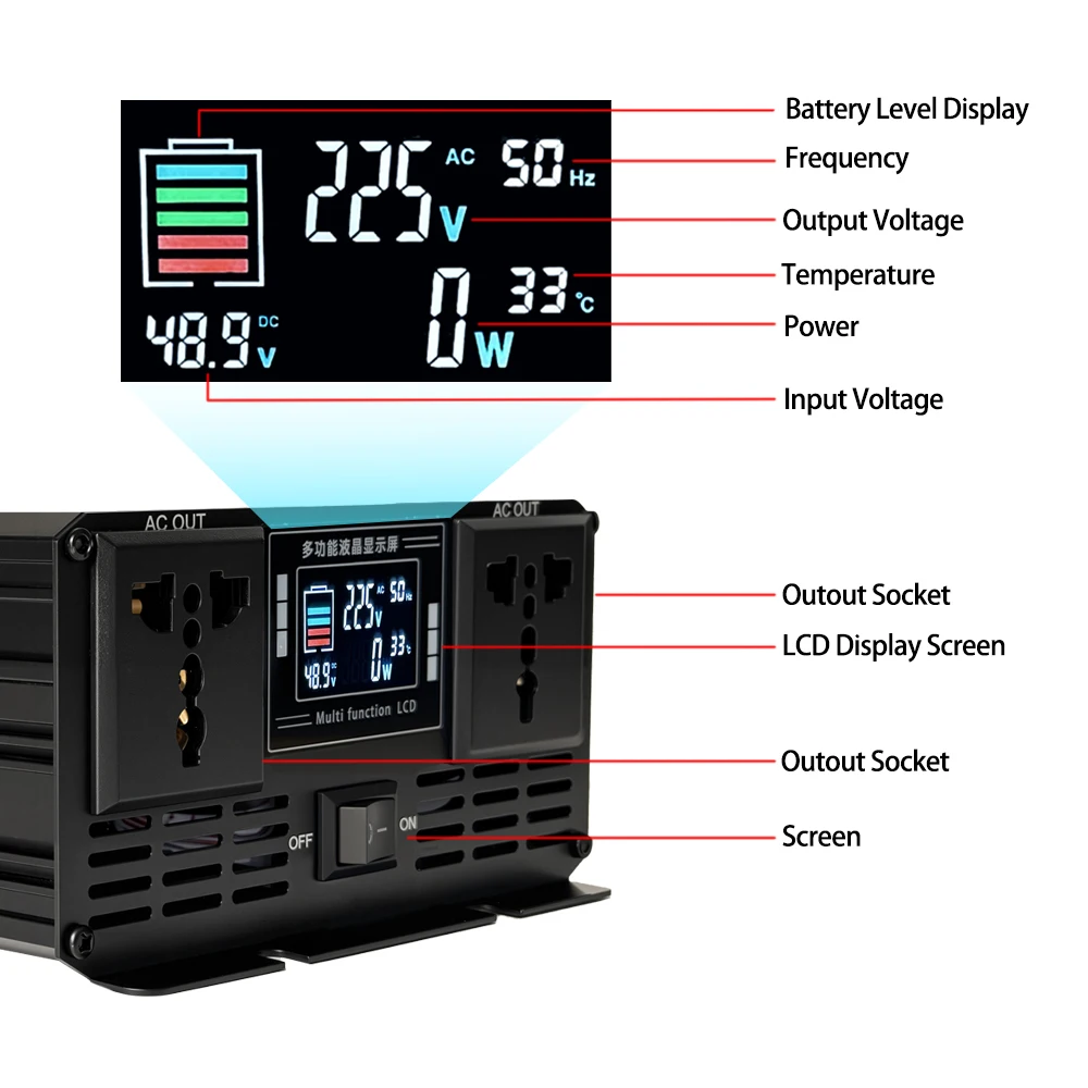 Pure Sine Wave Inverter DC 48V - Pure Sine Wave Inverter 5000W 48V 220V review and price