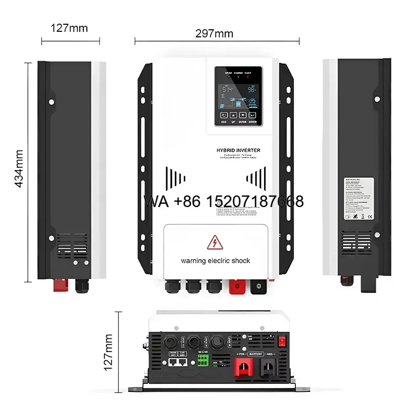 Wmwmnu for Hybrid Single Phase - Hybrid Solar Inverter 5.5Kw Mppt 48V review and price