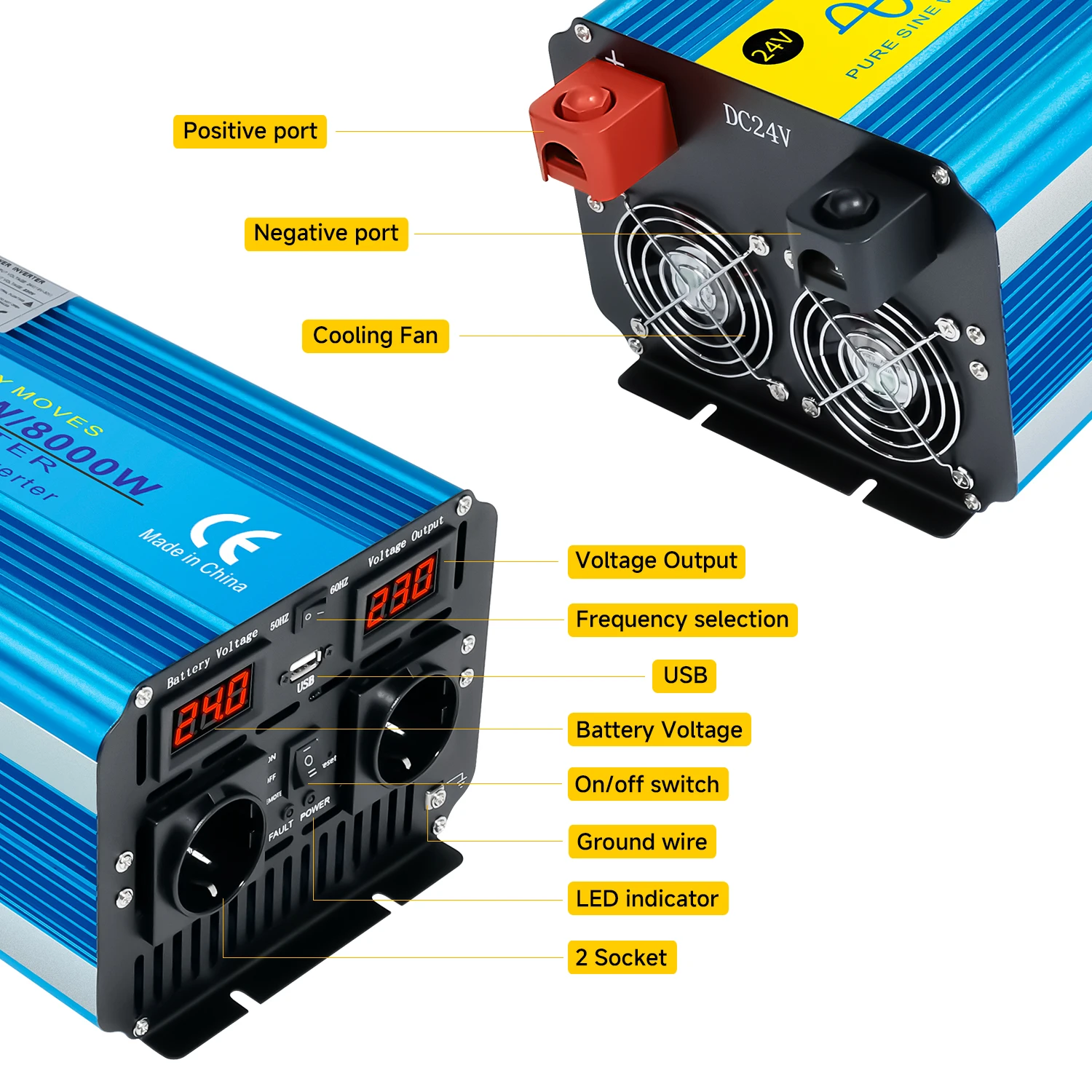 Solar Pure Sine Wave Power Dc  - Off Grid Solar Inverter 48V 6000W review and price